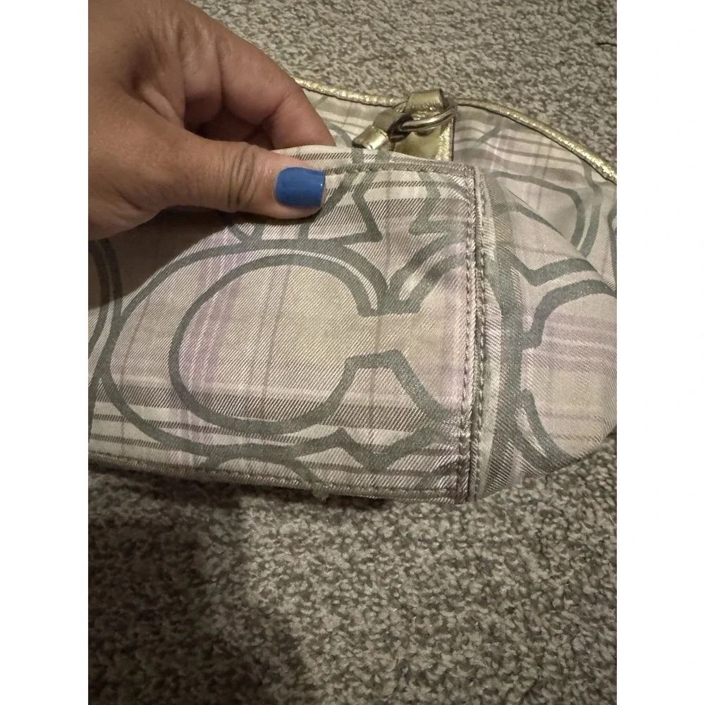 Coach‎ Vintage Y2K Signature Canvas and Patent Leather Bag Lilac
